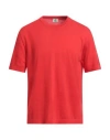 Luigi Borrelli Napoli Man Sweater Red Size 44 Cotton In Red