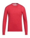 Luigi Borrelli Napoli Man Sweater Red Size 40 Linen, Cotton