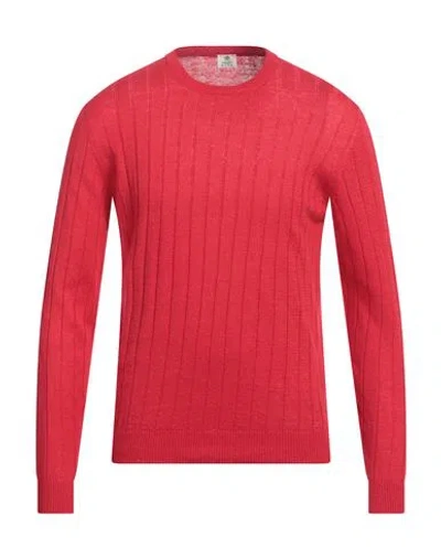 Luigi Borrelli Napoli Man Sweater Red Size 40 Linen, Cotton