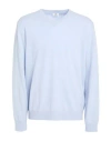 Luigi Borrelli Napoli Man Sweater Sky Blue Size Xxl Cashmere In Multi