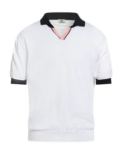 Luigi Borrelli Napoli Man Sweater White Size 44 Pima Cotton