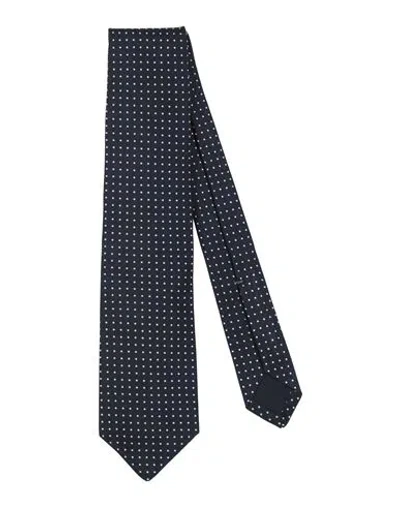 Luigi Borrelli Napoli Man Ties & Bow Ties Midnight Blue Size - Silk