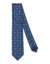 Luigi Borrelli Napoli Man Ties & Bow Ties Midnight Blue Size - Silk In Blue