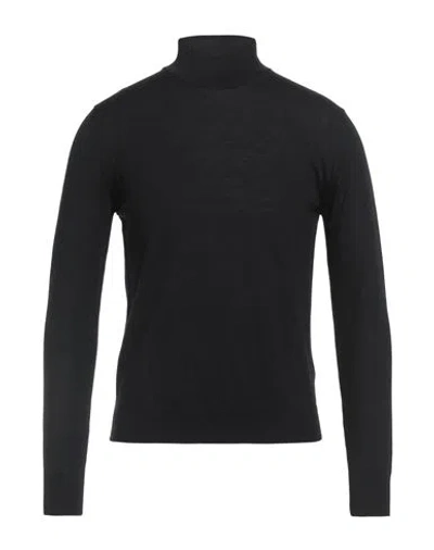 Luigi Borrelli Napoli Man Turtleneck Black Size 38 Wool