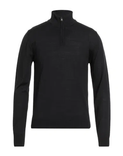 Luigi Borrelli Napoli Man Turtleneck Black Size 40 Wool