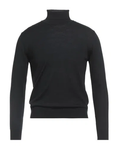 Luigi Borrelli Napoli Man Turtleneck Black Size Xl Wool