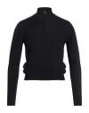 Luigi Borrelli Napoli Man Turtleneck Midnight Blue Size 36 Wool