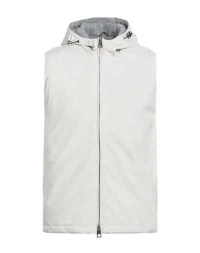 Luigi Borrelli Napoli Man Vest Light Grey Size 44 Polyester In Gray
