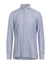 Luigi Borrelli Napoli Per Bongenie Grieder Since 1891 Man Shirt Blue Size 17 Cotton In Blue