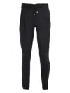 Luigi Borrelli Pleated Drawstring Trousers In Black