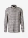 Luigi Borrelli Checked Button-down Shirt In Gray
