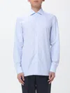 Luigi Borrelli Vertical-stripe Long-sleeve Shirt In Blue