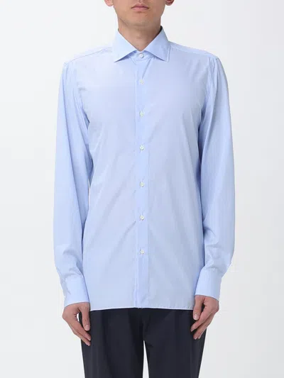 Luigi Borrelli シャツ  メンズ カラー スカイ In Blue