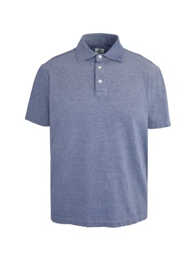 Luigi Borrelli Short-sleeve Polo Shirt In Blue