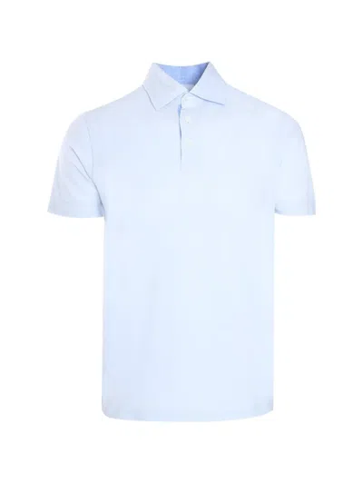 Luigi Borrelli Short-sleeve Polo Shirt In Blue