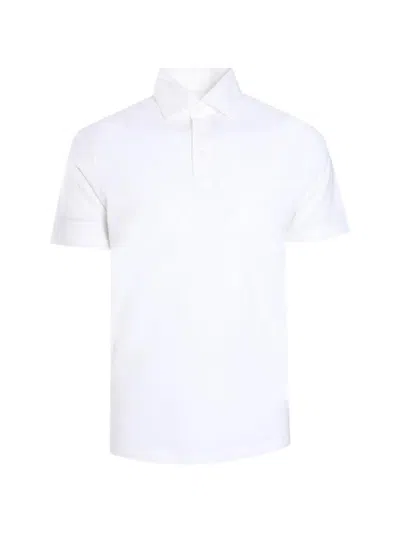 Luigi Borrelli Short-sleeve Polo Shirt In White