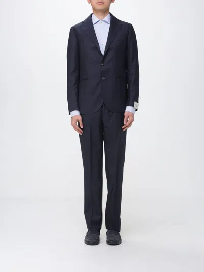 Luigi Borrelli スーツ  メンズ カラー ネイビー In Blue