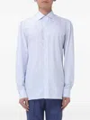 Luigi Borrelli Vertical-stripe Long-sleeve Shirt In White