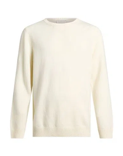 Luigi-gentile Luigi Gentile Man Sweater Ivory Size 44 Wool