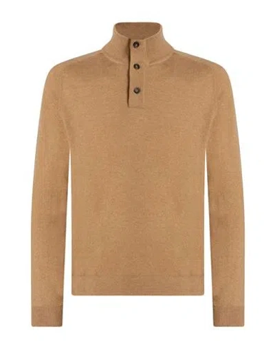 Luigi-gentile Luigi Gentile Man Turtleneck Beige Size 38 Cashmere