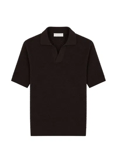 Luigi-gentile Luigi Gentile Classic Polo Shirt For Men In Brown