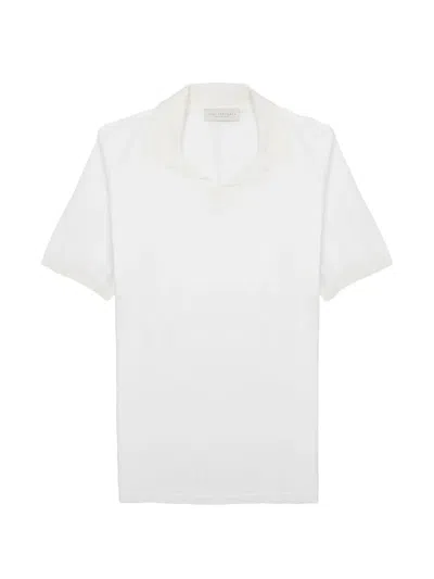 Luigi-gentile Short-sleeve Cotton T-shirt In White