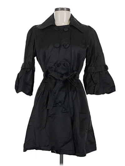 Pre-owned Luii Trenchcoat In Black