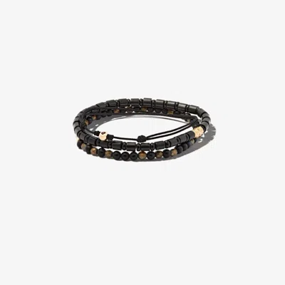 Luis Morais 14k Yellow Gold Beaded Bracelet Set