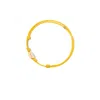 Luis Morais 14k Yellow Gold Good Vibes Cord Bracelet In Gold