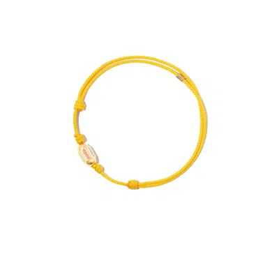 Luis Morais 14k Yellow Gold Good Vibes Cord Bracelet