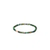 Luis Morais 14k Yellow Gold Round Bolt Beaded Bracelet In Gold