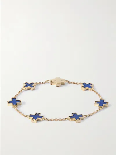 Luis Morais 14-karat Gold Lapis Lazuli Bracelet