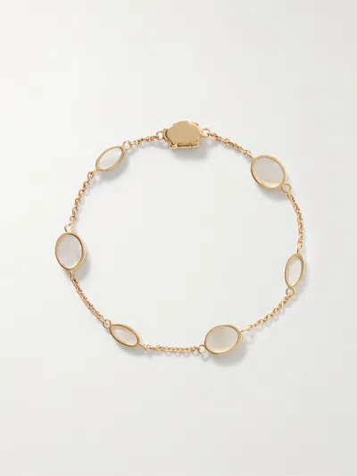 Luis Morais 14-karat Gold Mother-of-pearl Bracelet In Multi