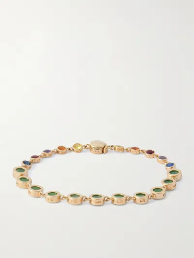 Luis Morais 14-karat Gold Multi-stone Bracelet