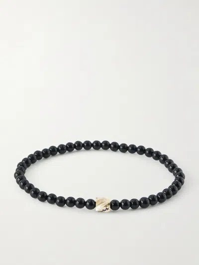 Luis Morais 14-karat Gold Ruby And Sapphire Bracelet In Black