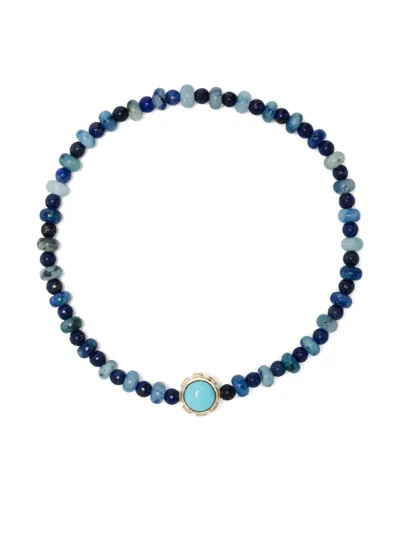 Luis Morais 14k Yellow Gold Rotary Gemstone Bracelet