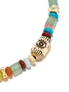 Luis Morais 14kt Yellow Gold Eye Bolt Beaded Bracelet In Gold