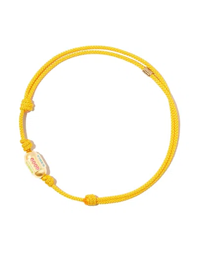 Luis Morais 14kt Yellow Gold Good Vibes Bracelet