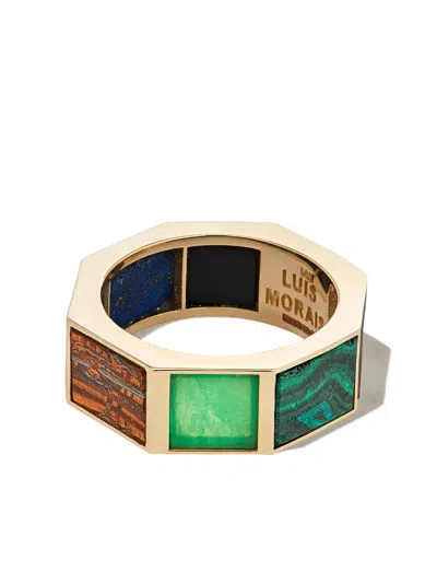 Luis Morais 14k Yellow Gold Gemstone Eternity Ring