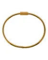 Luis Morais 18k Yellow Gold Eye Of The Idol Single Screw Polished Bangle Bracelet In Gold