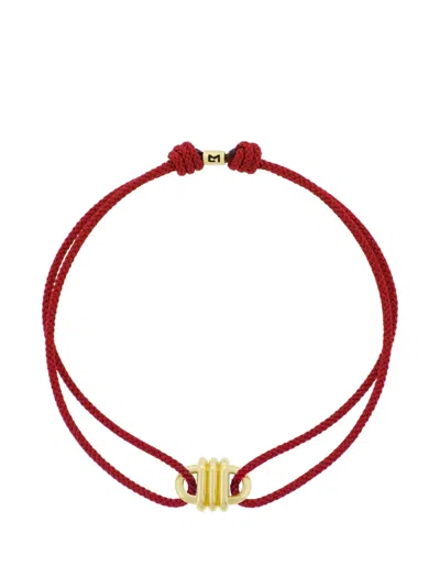 Luis Morais Cord Bracelet In Red