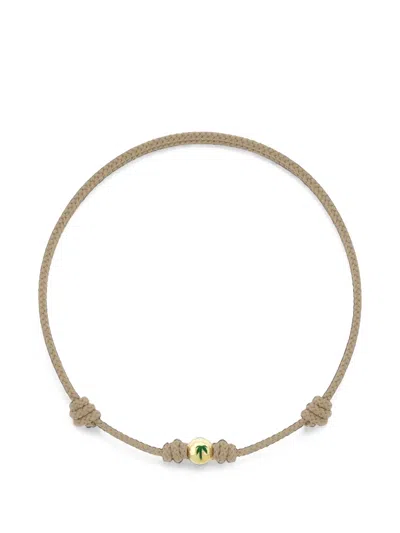 Luis Morais Enamelled Palm Tree Bracelet In Neutral