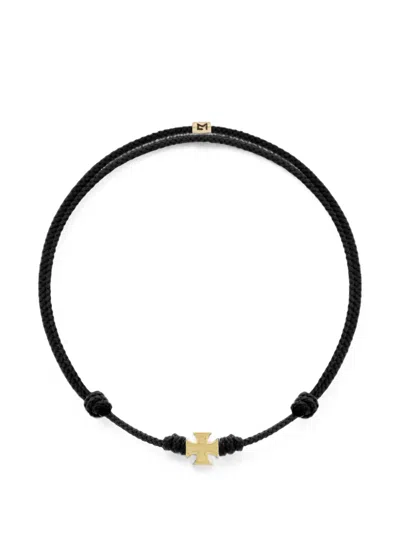 Luis Morais Maltese Cross Kordelarmband In Gold
