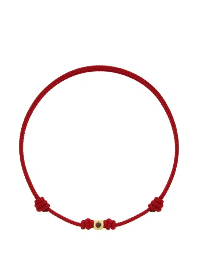 Luis Morais Ruby Cord Bracelet In Red