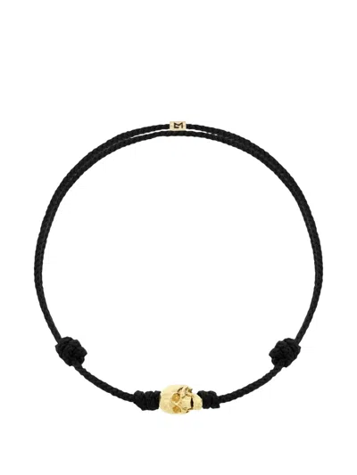 Luis Morais Skull Cord Bracelet In Black