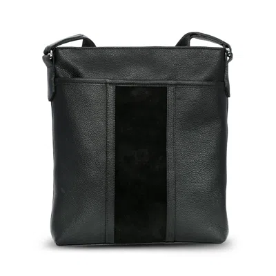 Luis Steven Men's Tablet Crossbody - Black