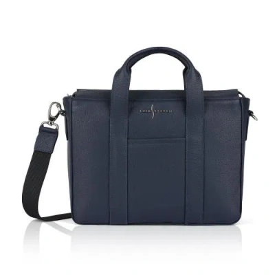 Luis Steven Slim Totebrief In Black