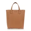 Luis Steven Women's Brown Tall Bucket Tote - Tan Pebble Leather In Brown