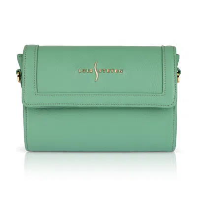 Luis Steven Women's Charley Crossbody - Sage Green Pebble