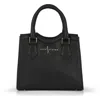 Luis Steven Women's Donna's Mini Tote - Black Pebble Leather In Black